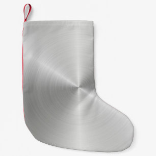 Circular slabs metal iron small christmas stocking