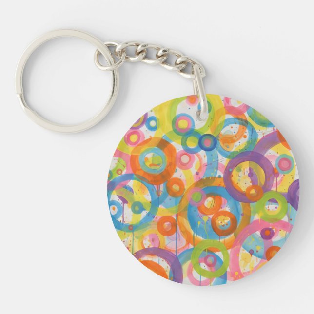 Circular Spectrum Keychain (Front)