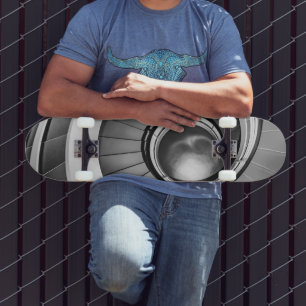 Circular Stairway BW Skateboard