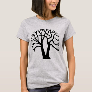 Circular Tree - Black T-Shirt