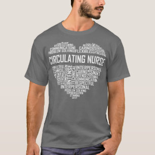 Circulating Nurse Heart T-Shirt