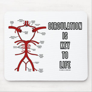 Circulation Is Key To Life (Circle Of Willis) Mouse Pad