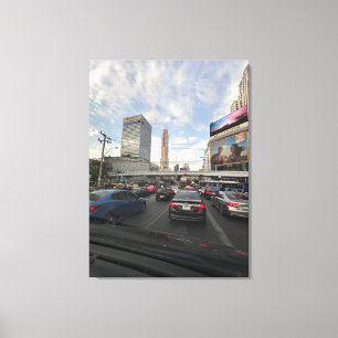 Circulation sur la toile photographique de Bangkok