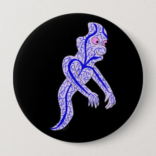 Circulatory ghost 4 inch round button