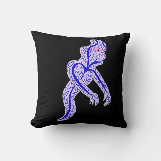 Circulatory ghost throw pillow (Front)