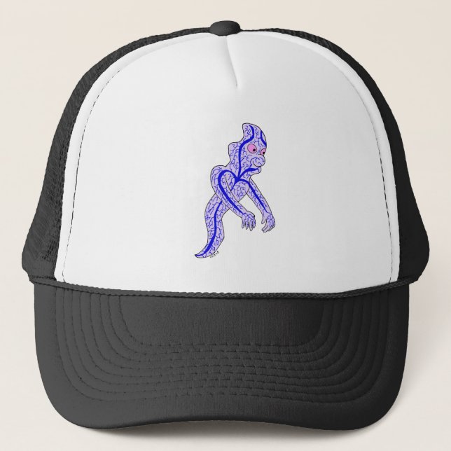 Circulatory ghost trucker hat (Front)