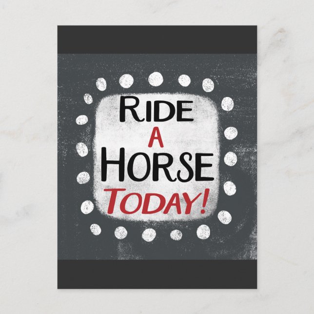 Circuler Un Cheval Carte Postale Aujourd'Hui (Devant)