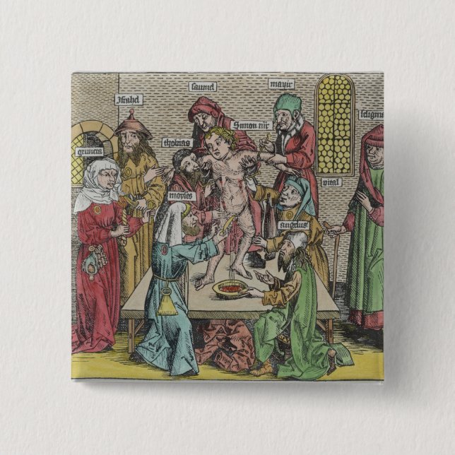 Circumcision 2 Inch Square Button (Front)