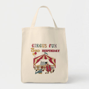 Circus 3rd Birthday Tshirts and Gifts Tote Bag