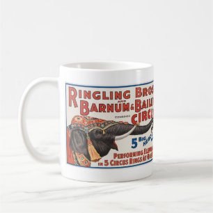 Circus  5 Big Herds of Performing Elephants Coffee Mug