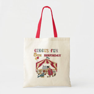 Circus 5th Birthday tshirts and Gifts Tote Bag