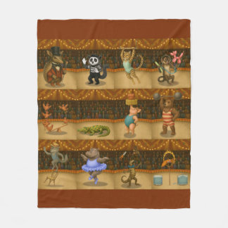 Circus acts fleece blanket