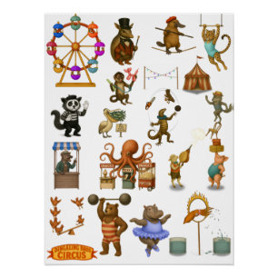 Circus acts poster