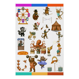Circus acts poster