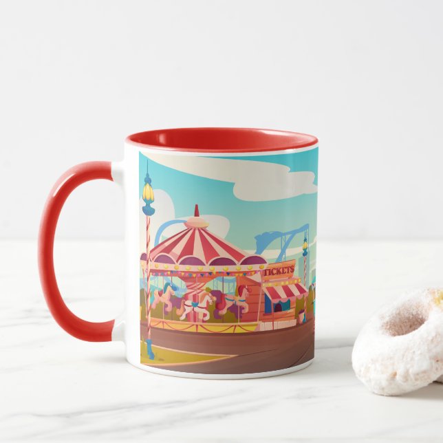 Circus Amusement Park Mug (With Donut)
