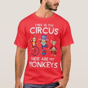 Circus Animal Jungle Monkey T-Shirt