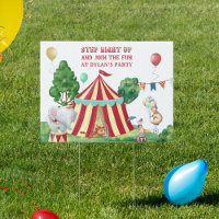 Circus Animals and Big Top Kids Birthday Party