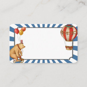 circus animals carnival place cards for buffet