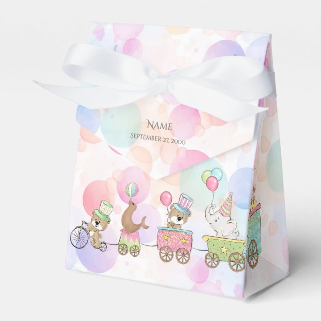 Circus Animals Favour Box (Front Side)