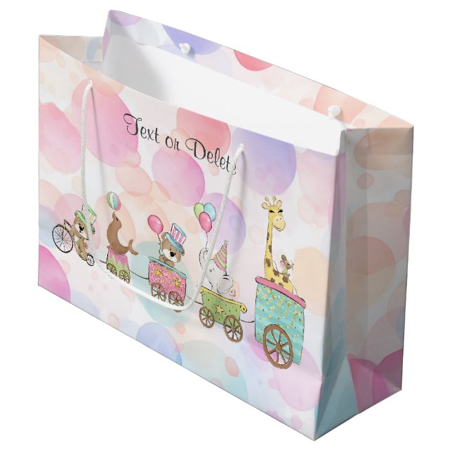 Circus Animals Gift Bag (Front Angled)