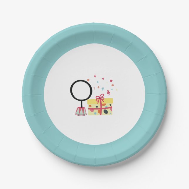 Circus Animals Kids Birthday Party Plate (Front)