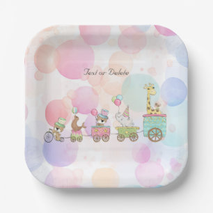 Circus Animals Paper Plate