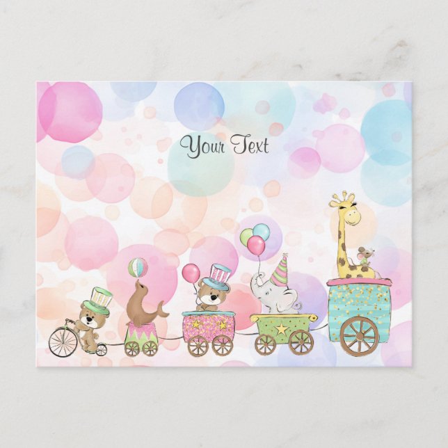 Circus Animals Postcard (Front)