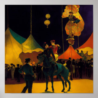 Circus at night poster