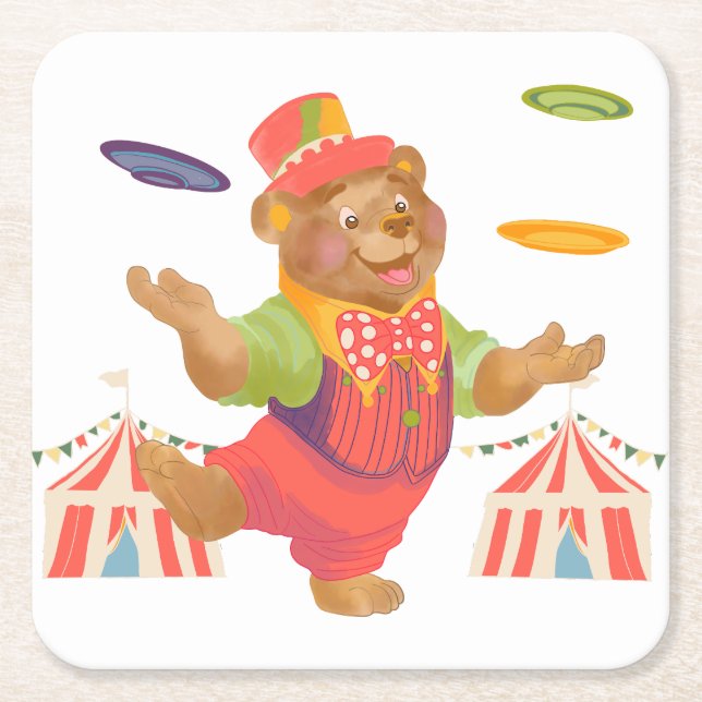 Circus Bear Coaster (Front)