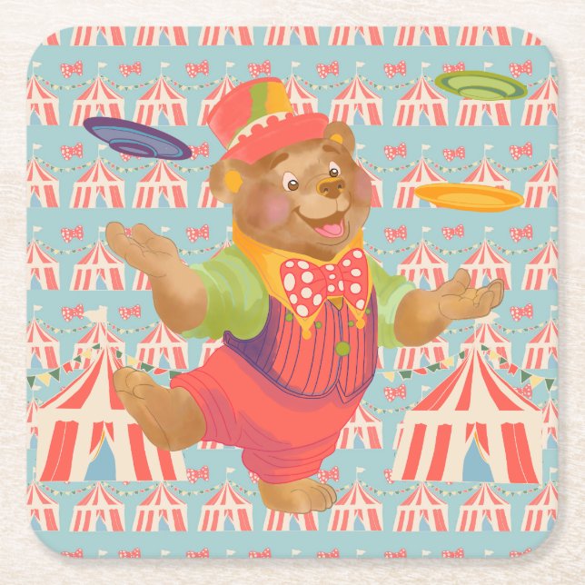 Circus Bear Coaster (Front)
