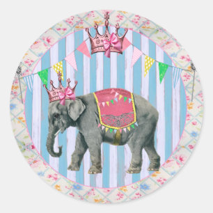 Circus ~ Bella Bella Studios Classic Round Sticker