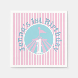 Circus Big Top Birthday Party Any Age Girl Napkin