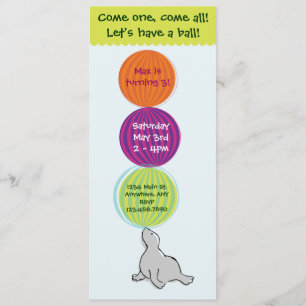 Circus Big Top Birthday Party Invitation