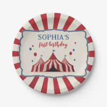 Circus Birthday Party Carnival 1st Birthday