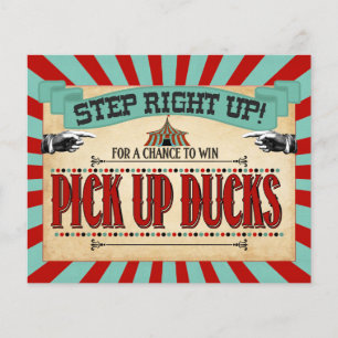 Circus Birthday Party Game Sign Pick Up Ducks