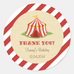 Circus Birthday Party Sticker