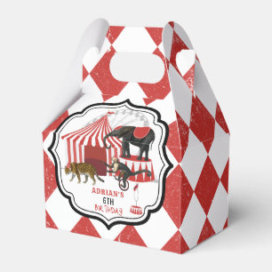 Circus Carnival Festival Theme Big Top Birthday Favor Box