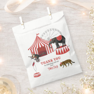 Circus Carnival Festival Theme Big Top Birthday Favour Bag
