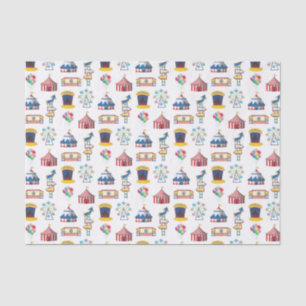 Circus Carnival Icon Pattern Tissue Paper