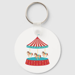 Circus Carousel Keychain