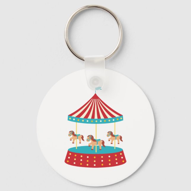 Circus Carousel Keychain (Front)