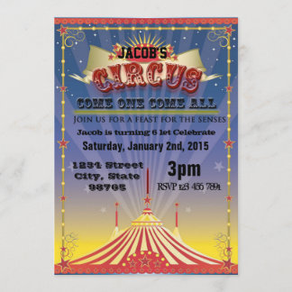 Circus Celebration Invitation
