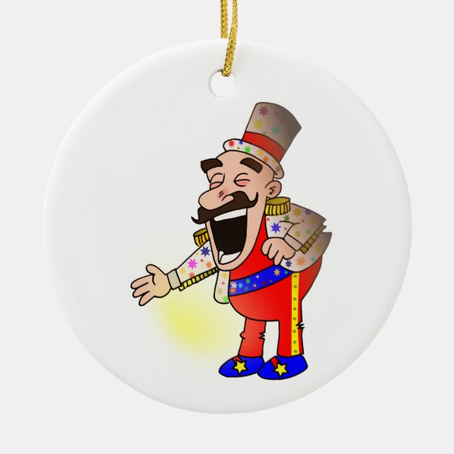 Circus Chef Ceramic Ornament (Front)