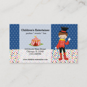 Circus * choose background colour business card