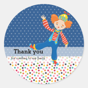 Circus * choose background colour classic round sticker