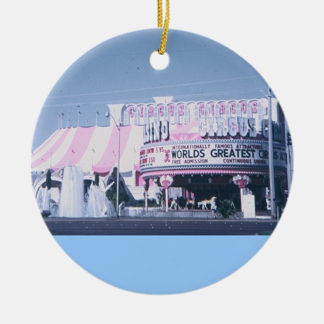 Circus Circus Las Vegas Ceramic Ornament (Front)