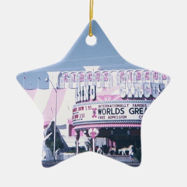 Circus Circus Las Vegas Ceramic Ornament (Front)
