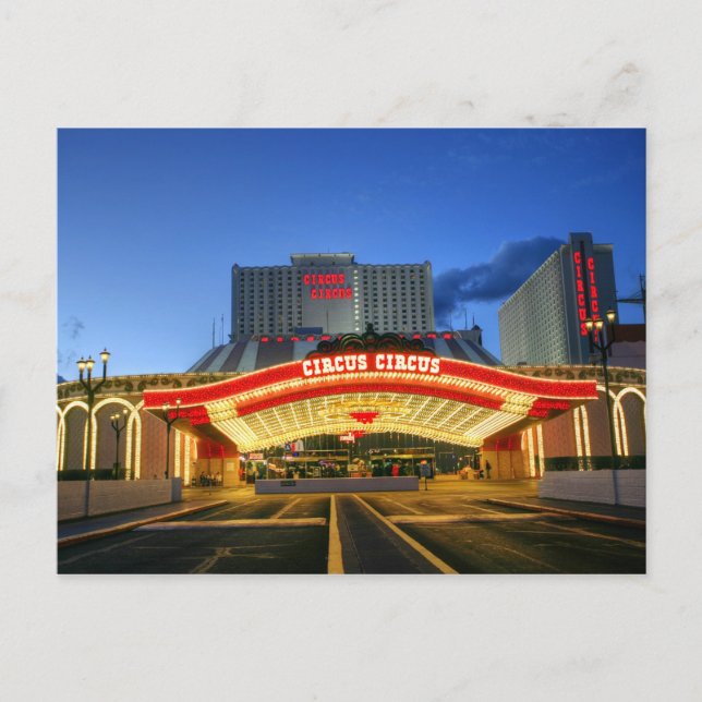 Circus Circus Vegas Resort Postcard (Front)