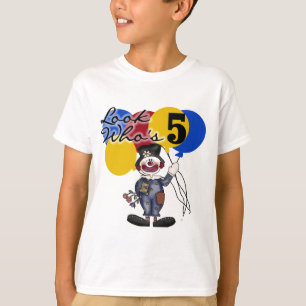 Circus Clown 5th Birthday Tshirts and Gifts