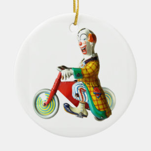 Circus Clown Ceramic Ornament